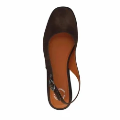 Outlet Cashott Casdiana Sling Back Ballerinasko Dame Brun