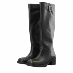 Clearance Cashott Casrikke Wide Pull Lang Støvle Dame Brun