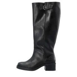 Clearance Cashott Casrikke Wide Pull Lang Støvle Dame Sort