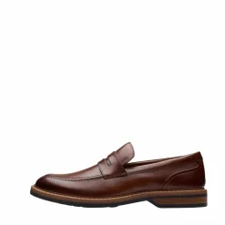 Clearance Clarks Aldwin Step Loafers Herre Brun