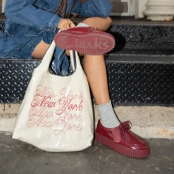 Clearance Clarks Torhill Bee Sko Dame Rød