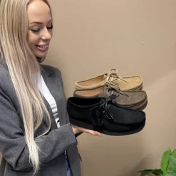 Online Clarks Wallabee Evosh Sko Dame Sort