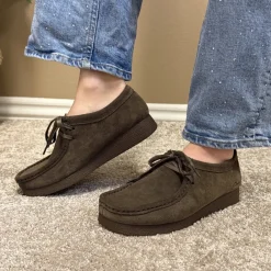 Hot Clarks Wallabee Evosh Sko Dame Grøn