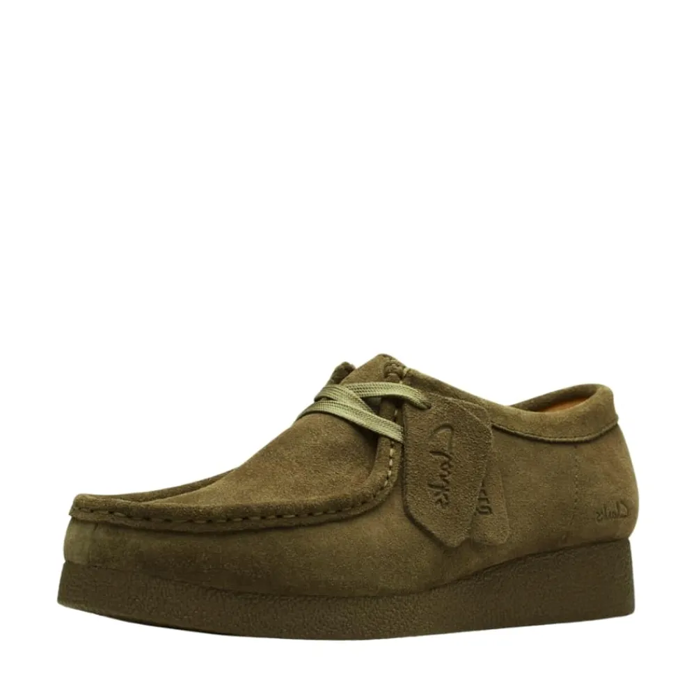 Hot Clarks Wallabee Evosh Sko Dame Grøn