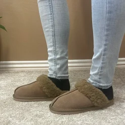 Hot CPH Comfort Slip Wool Hjemmesko Dame Brun