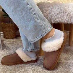 Clearance CPH Comfort Slip Wool Hjemmesko Dame Brun