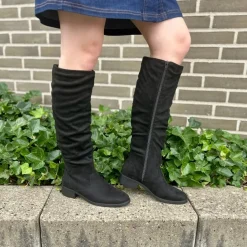 Duffy Tranto Uno Lang Støvle Dame Sort