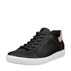 New Ecco Soft 7 Easy Slip Lace Sneakers Dame Sort