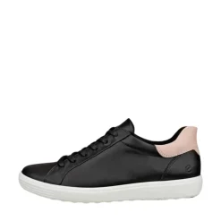 New Ecco Soft 7 Easy Slip Lace Sneakers Dame Sort