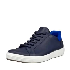Clearance Ecco Soft 7 M Easy Slip Sneakers Herre Blå