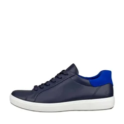 Clearance Ecco Soft 7 M Easy Slip Sneakers Herre Blå