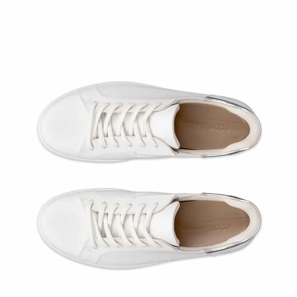 Online Ecco Soft 7 W Easy Slip Lace Sneakers Dame Hvid