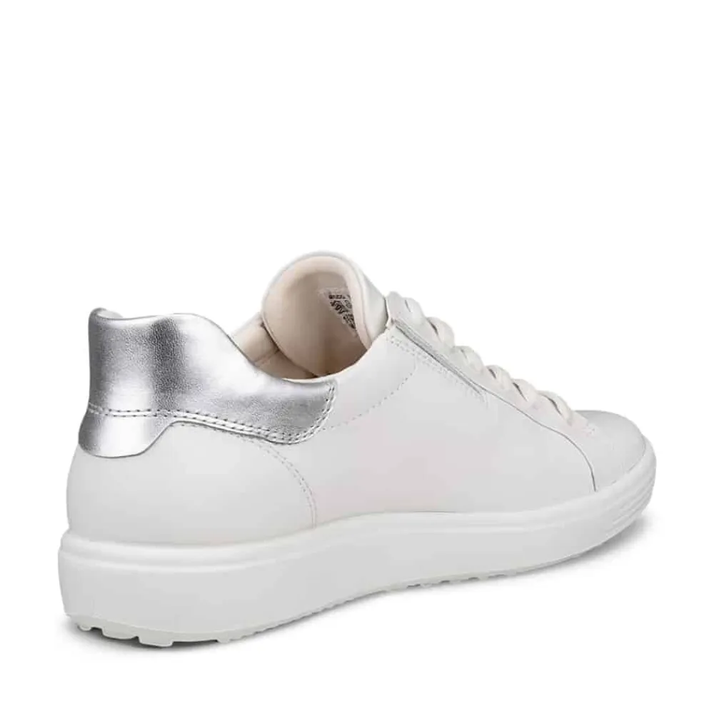 Online Ecco Soft 7 W Easy Slip Lace Sneakers Dame Hvid