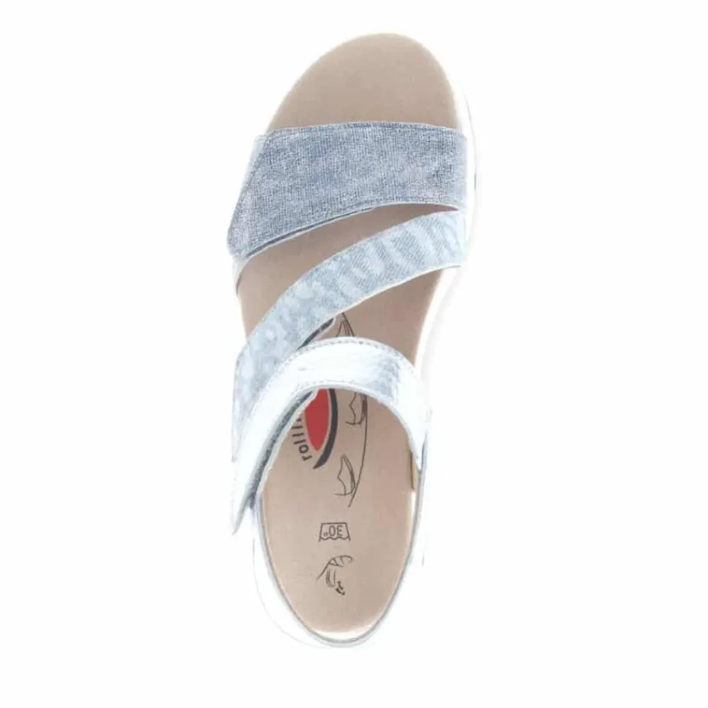 Outlet Gabor Rollingsoft Sandal Dame Blå