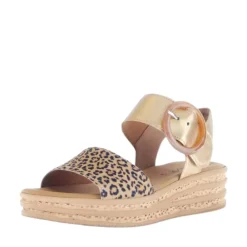 Online Gabor Sandal Dame Leopard