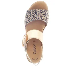 Online Gabor Sandal Dame Leopard