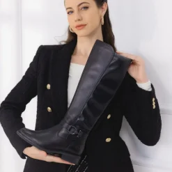 Online Remonte Lang Støvle Dame Sort