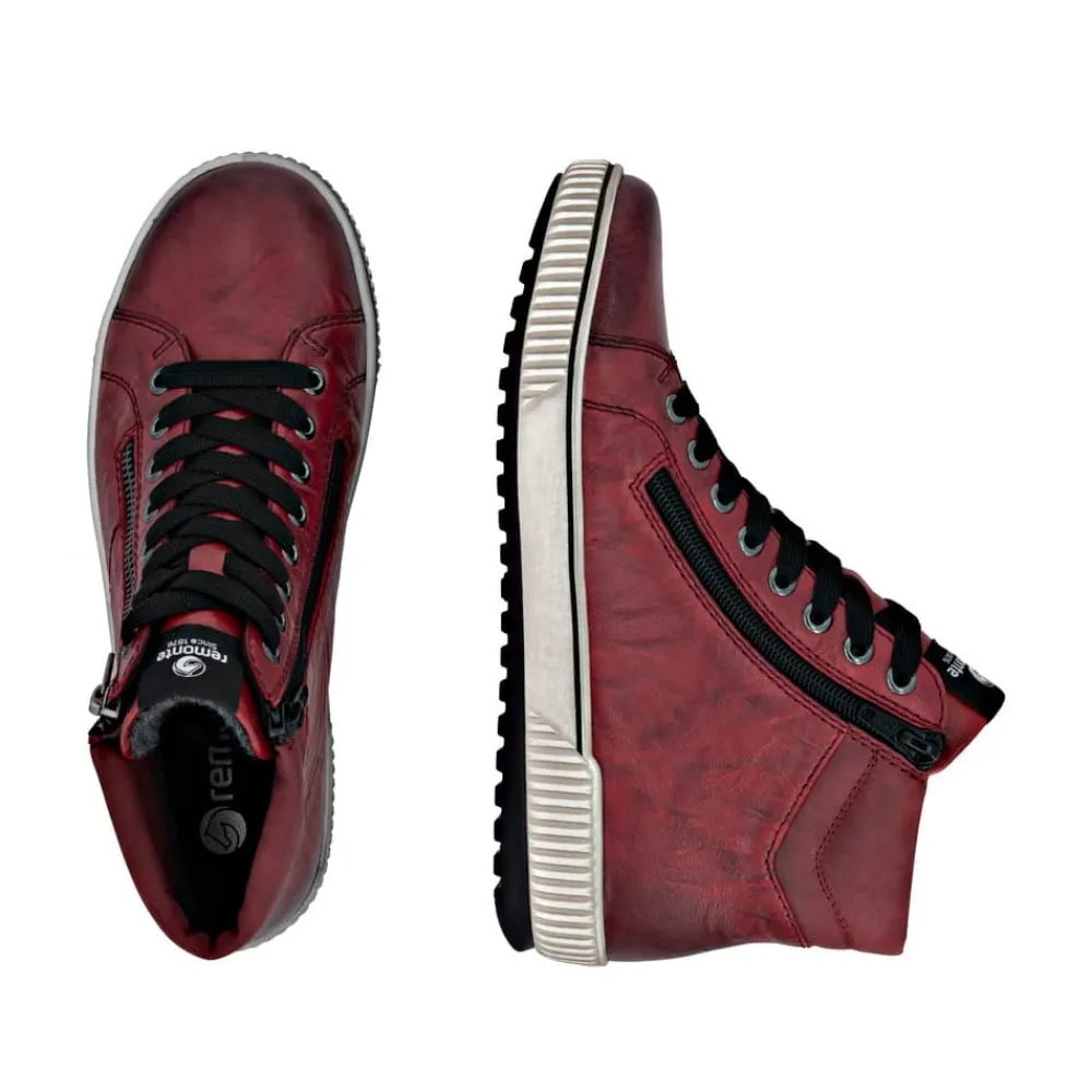 Hot Remonte Støvle Dame Rød