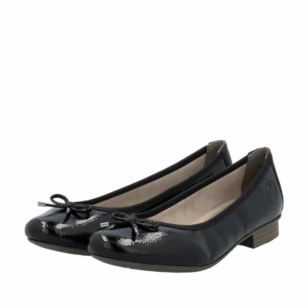 Discount Rieker Ballerinasko Dame Sort