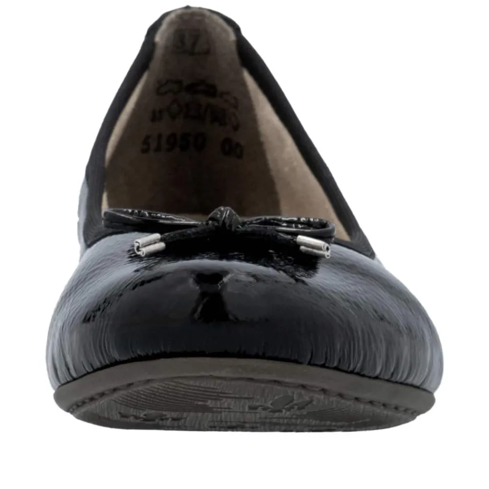 Discount Rieker Ballerinasko Dame Sort