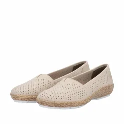 Discount Rieker Ballerinasko Dame Beige