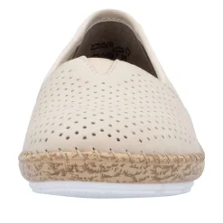 Discount Rieker Ballerinasko Dame Beige