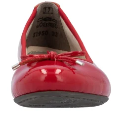 Rieker Ballerinasko Dame Rød