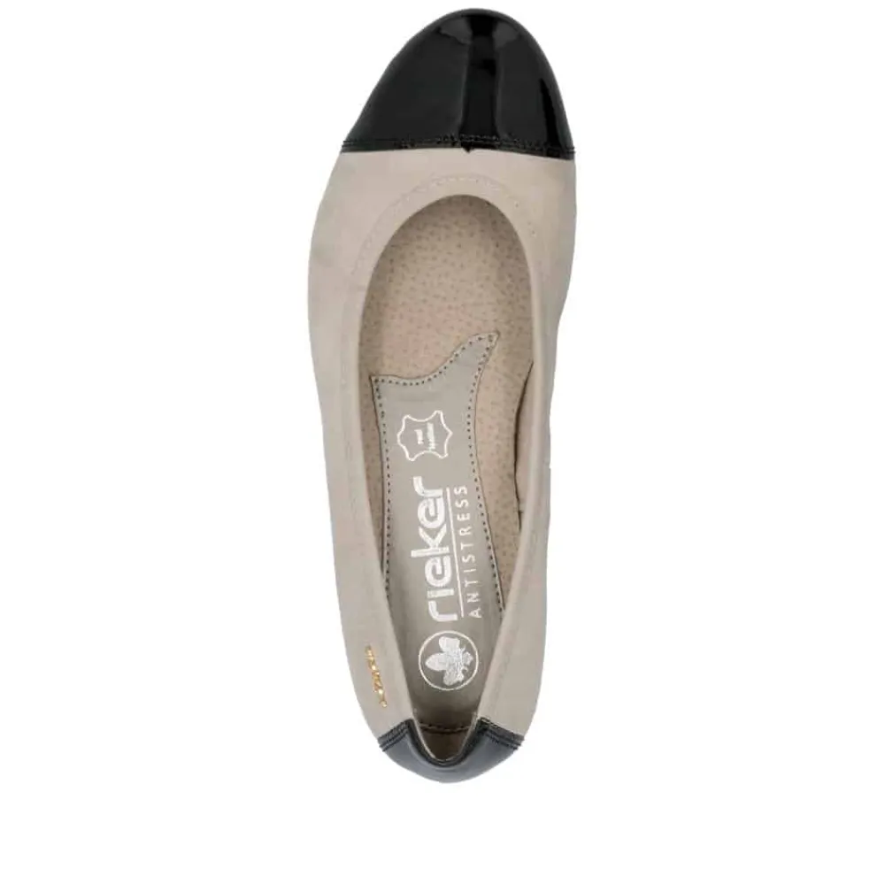 Discount Rieker Ballerinasko Dame Sort