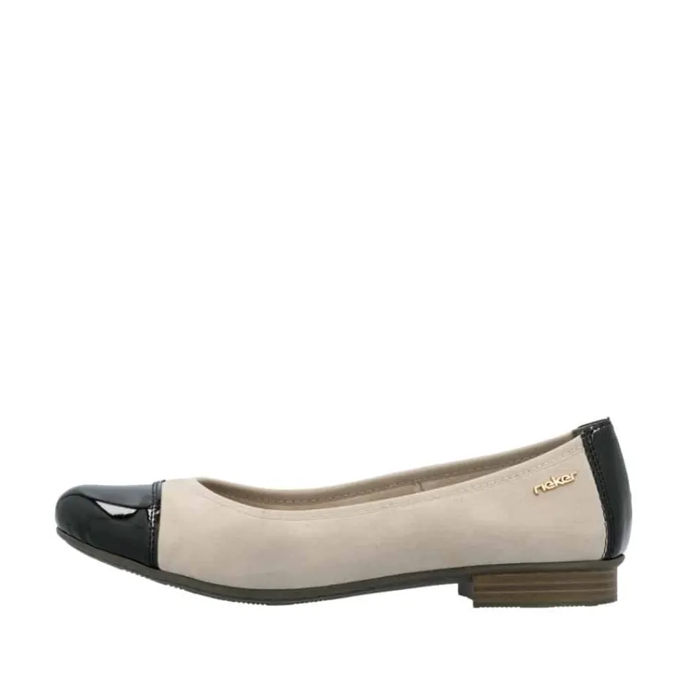 Discount Rieker Ballerinasko Dame Sort