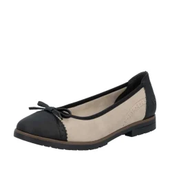 Outlet Rieker Ballerinasko Dame Beige
