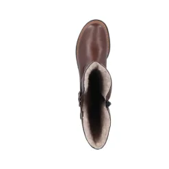 Hot Rieker Lang Støvle Dame Brun