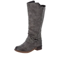 Clearance Rieker Lang Støvle Dame Grå