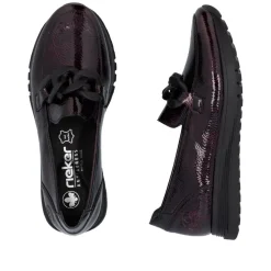 Online Rieker Loafers Dame Rød