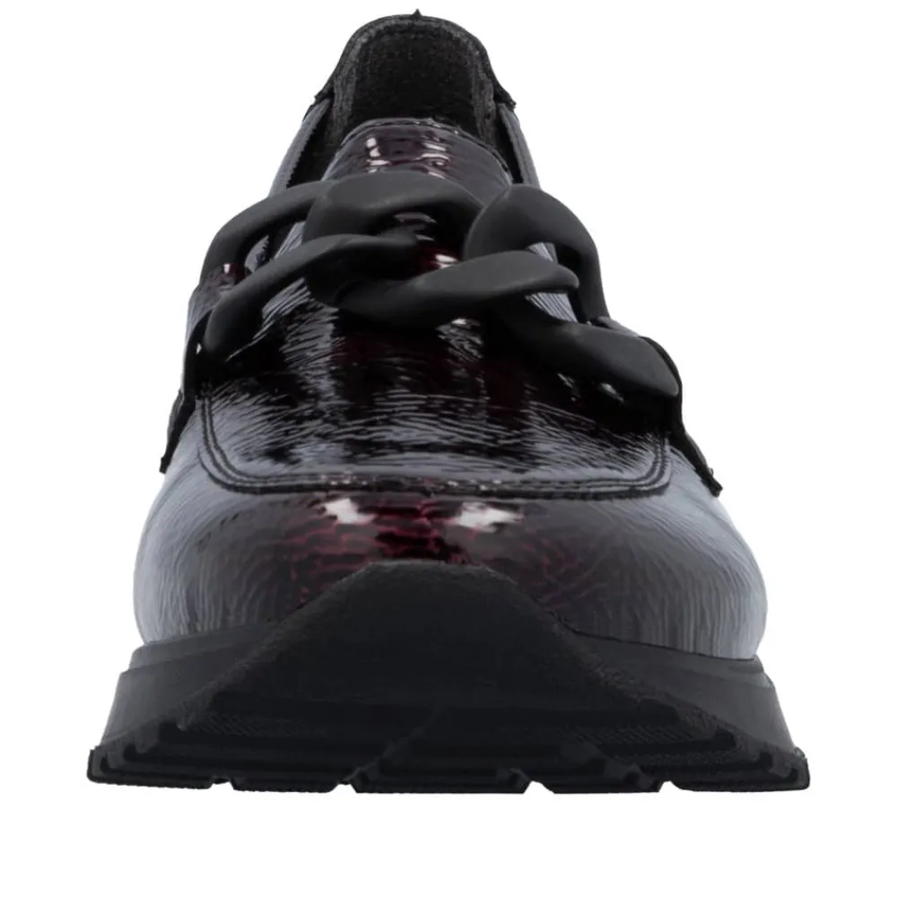 Online Rieker Loafers Dame Rød