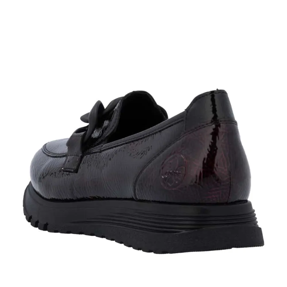 Online Rieker Loafers Dame Rød