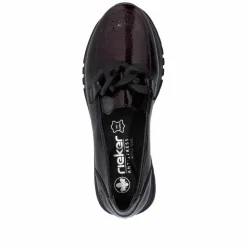 Online Rieker Loafers Dame Rød