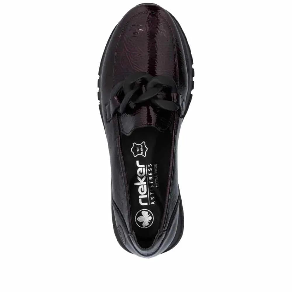 Online Rieker Loafers Dame Rød