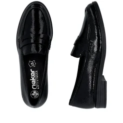 Clearance Rieker Loafers Dame Sort