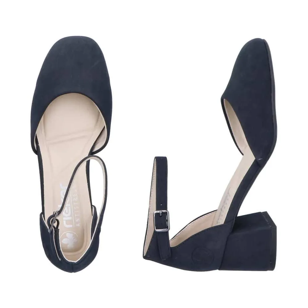 New Rieker Pumps Dame Blå