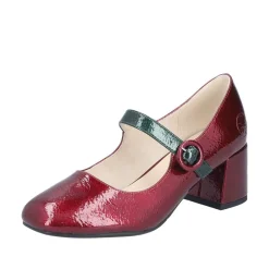 Discount Rieker Pumps Dame Rød