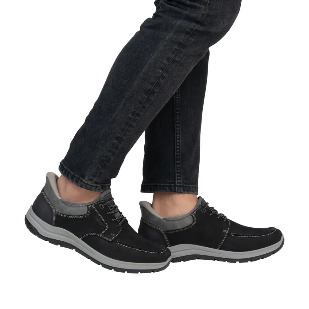 Clearance Rieker Ready 2 Go Hyttesko Herre Sort