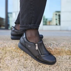 Rieker Ready 2 Go Sko Dame Sort