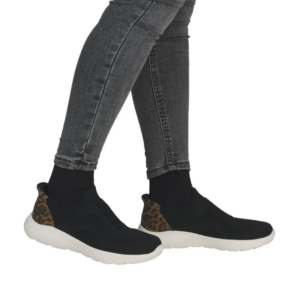 Clearance Rieker Ready 2 Go Sko Dame Sort