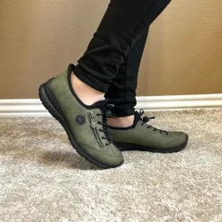 Hot Rieker Ready 2 Go Sneakers Dame Grøn