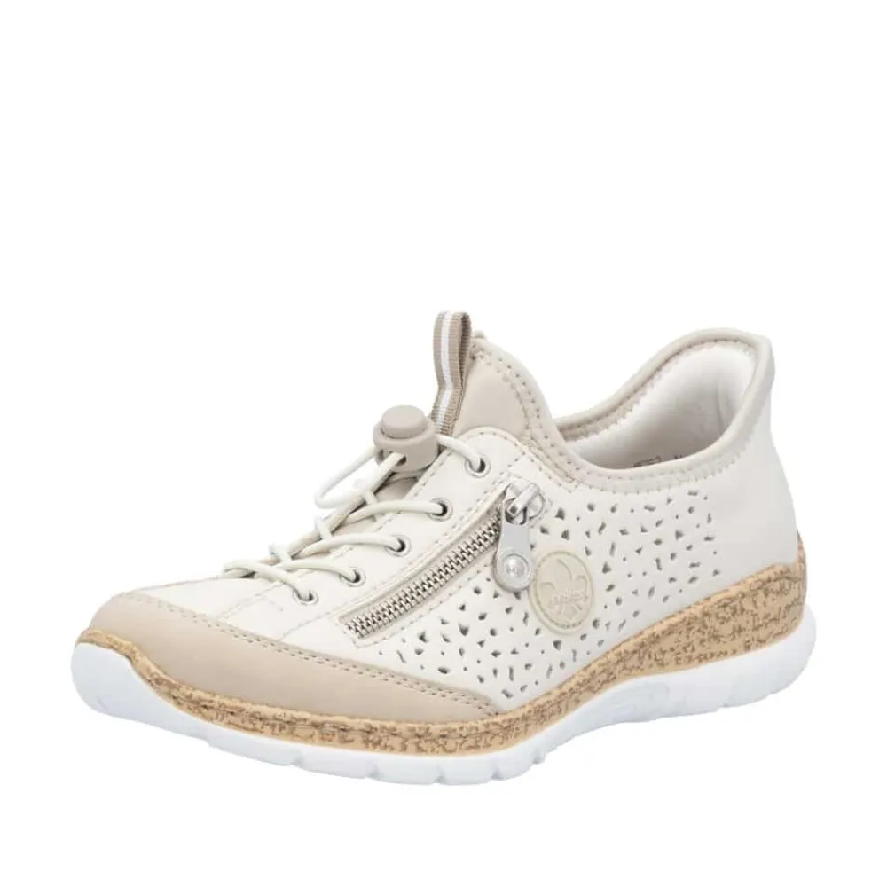 Discount Rieker Ready 2 Go Sneakers Dame Beige