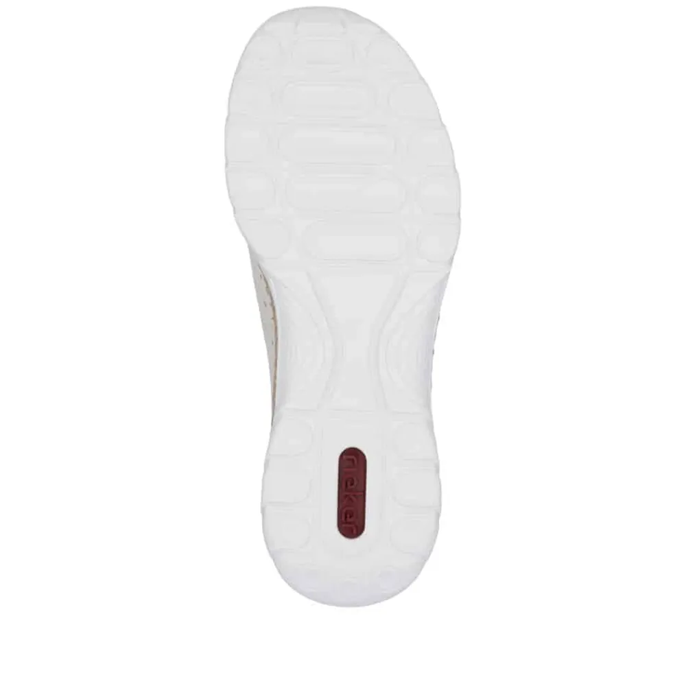 Discount Rieker Ready 2 Go Sneakers Dame Beige