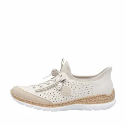 Discount Rieker Ready 2 Go Sneakers Dame Beige