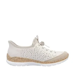 Discount Rieker Ready 2 Go Sneakers Dame Beige