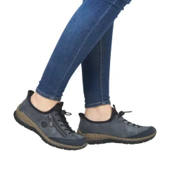 Best Rieker Ready 2 Go Sneakers Dame Blå