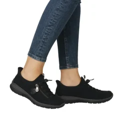 New Rieker Ready 2 Go Sneakers Dame Sort